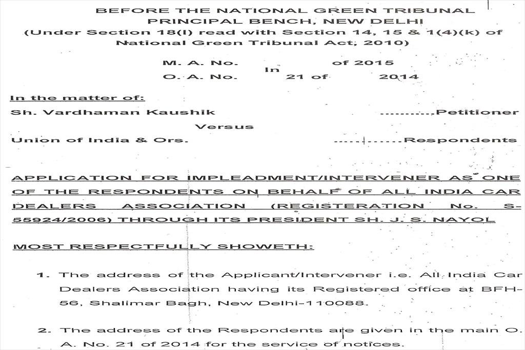 LETTER OF ASSOCIATION