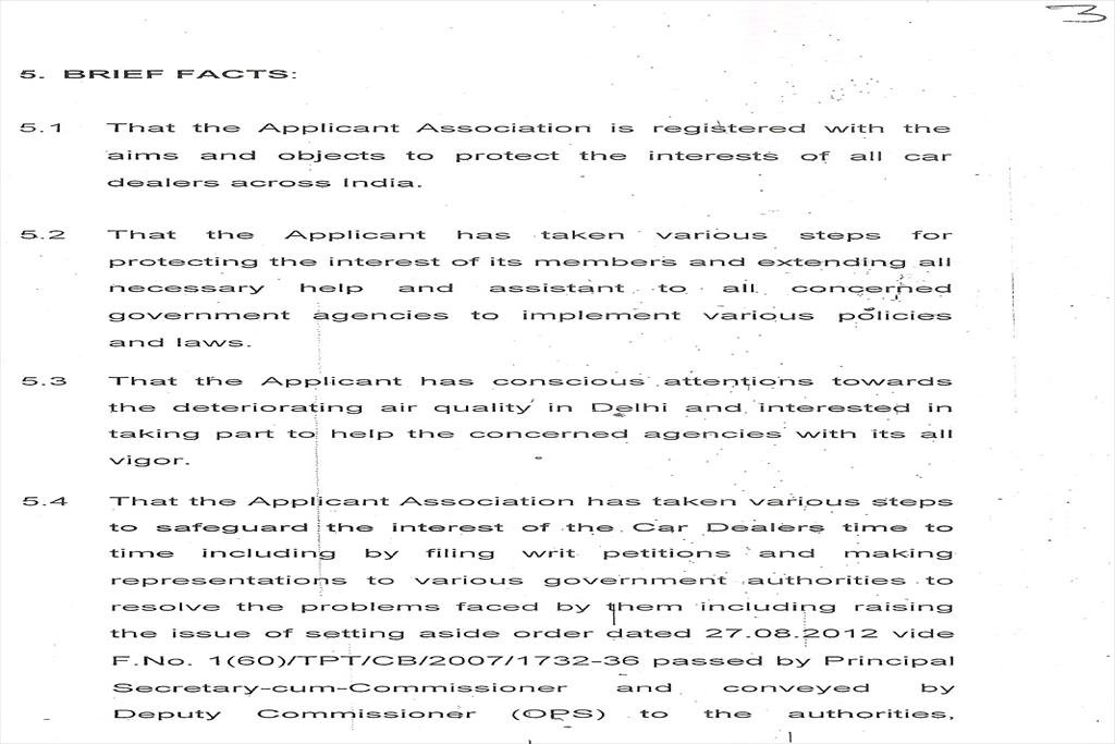 LETTER OF ASSOCIATION