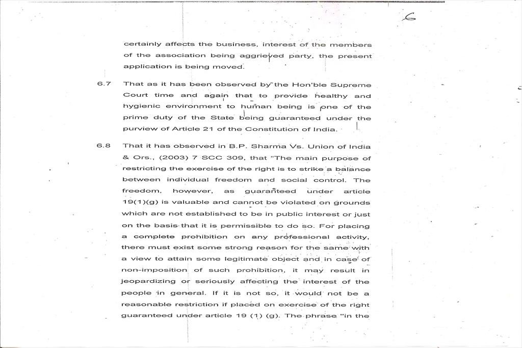 LETTER OF ASSOCIATION