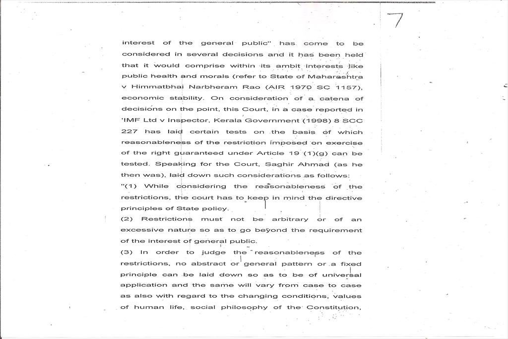 LETTER OF ASSOCIATION