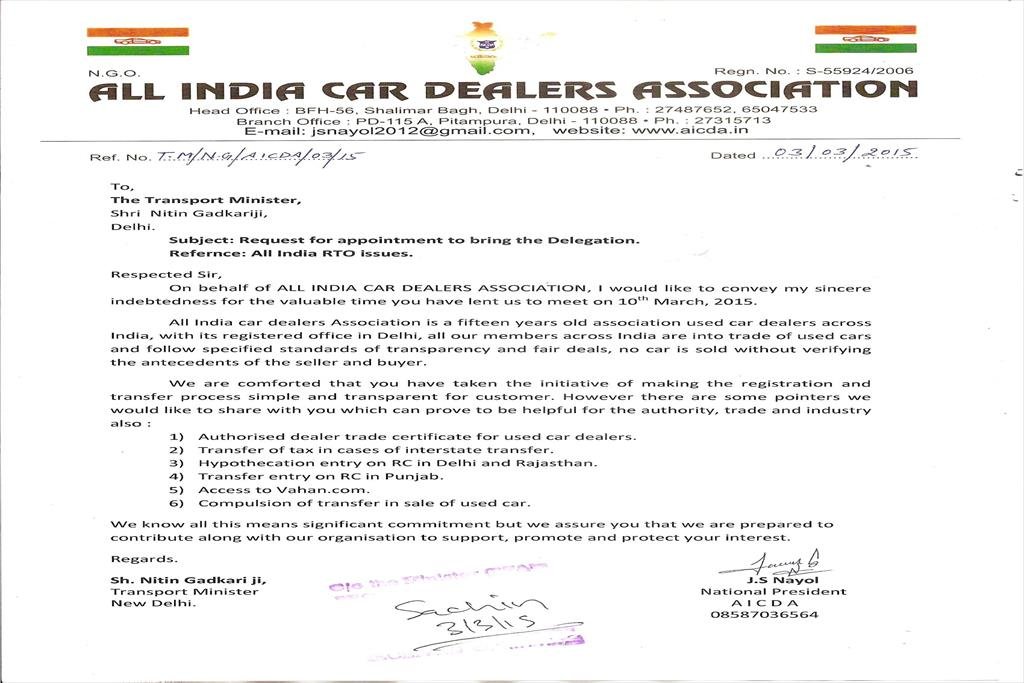 LETTER OF ASSOCIATION