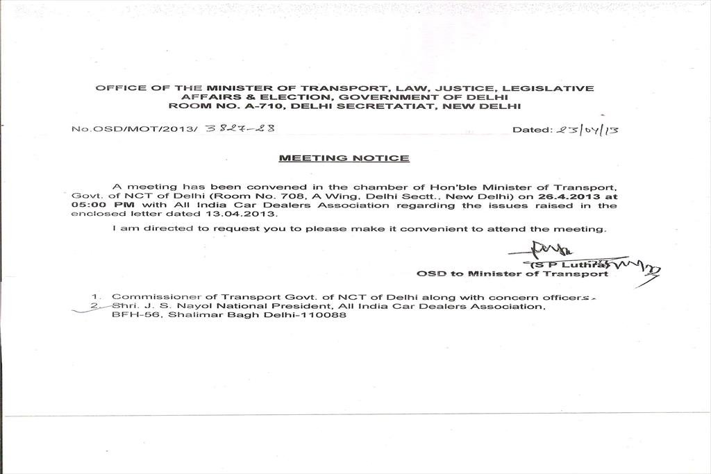 LETTER OF ASSOCIATION