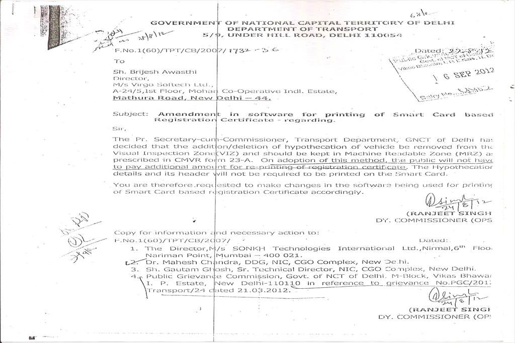 LETTER OF ASSOCIATION