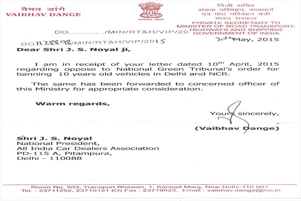 LETTER OF ASSOCIATION